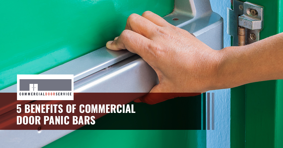 "5 Benefits of commercial door panic bars"