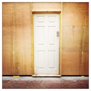 white door