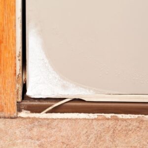 A broken door