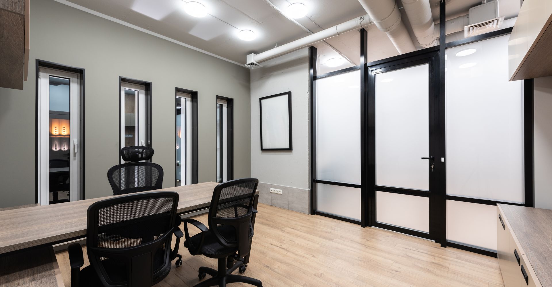 conference room door