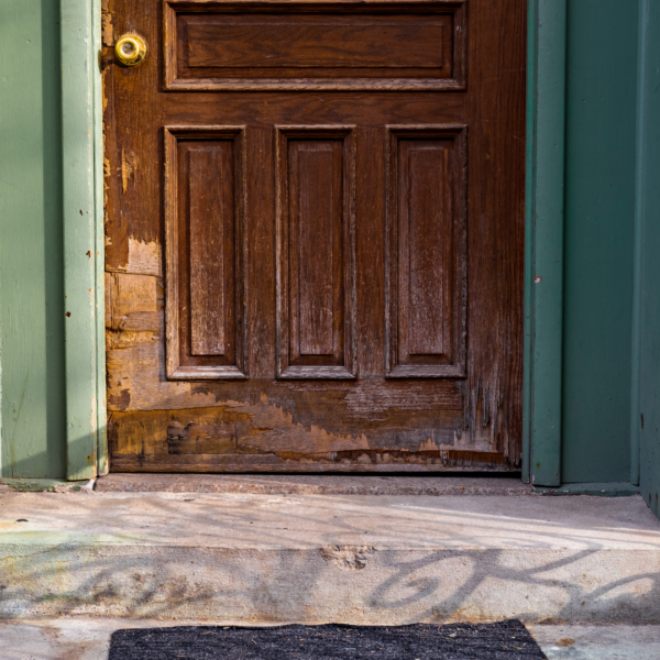 Ware and tear on door