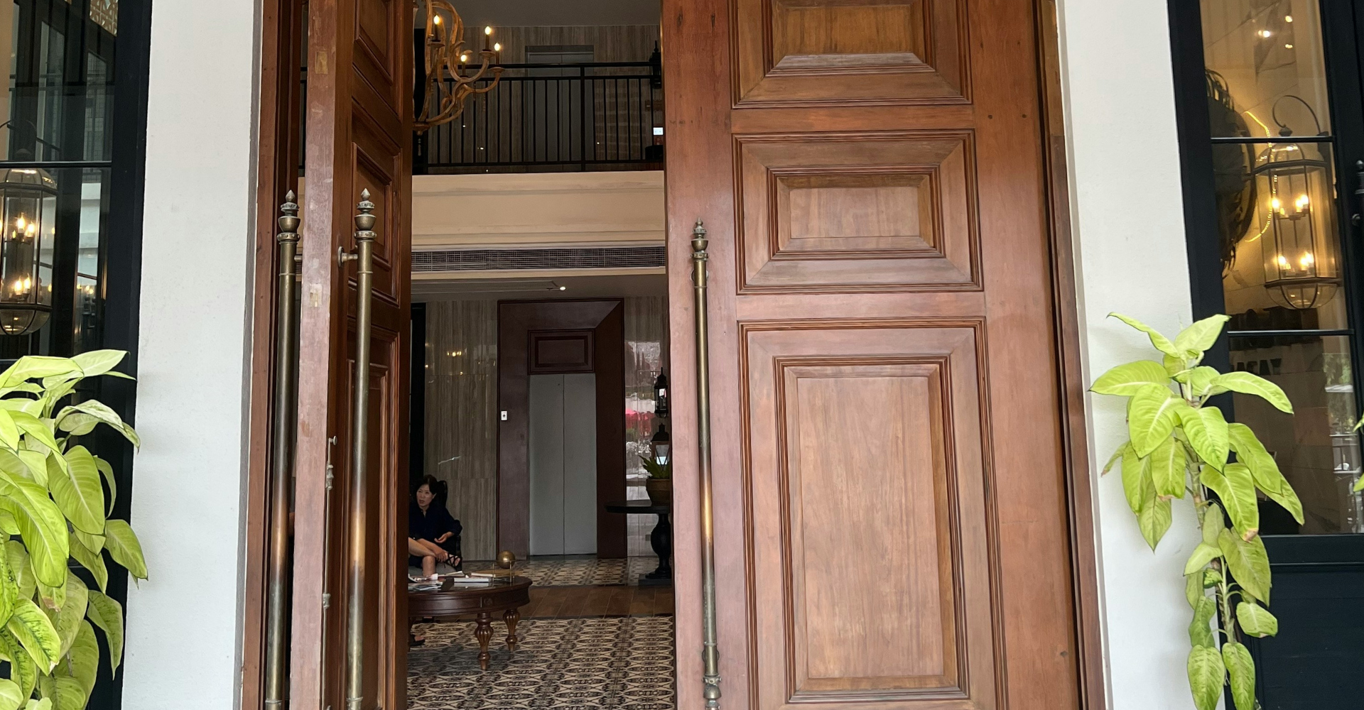 beautiful business door