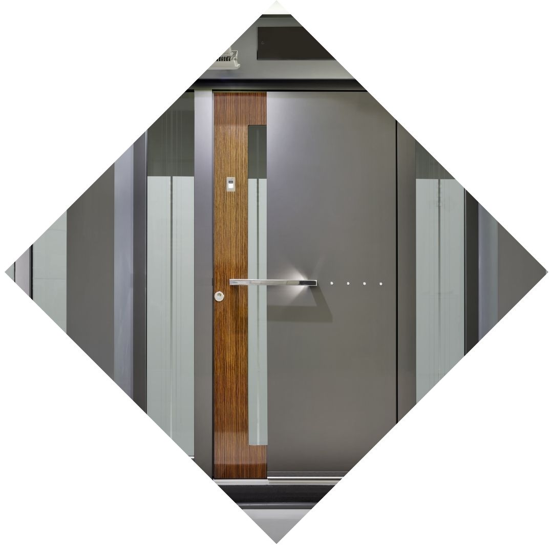 large commercial metal door