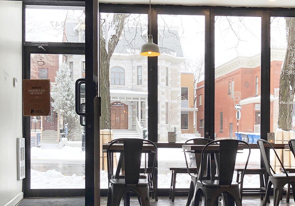 a resturant entryway