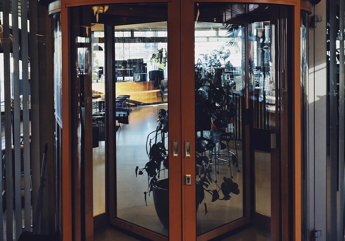 a revolving door